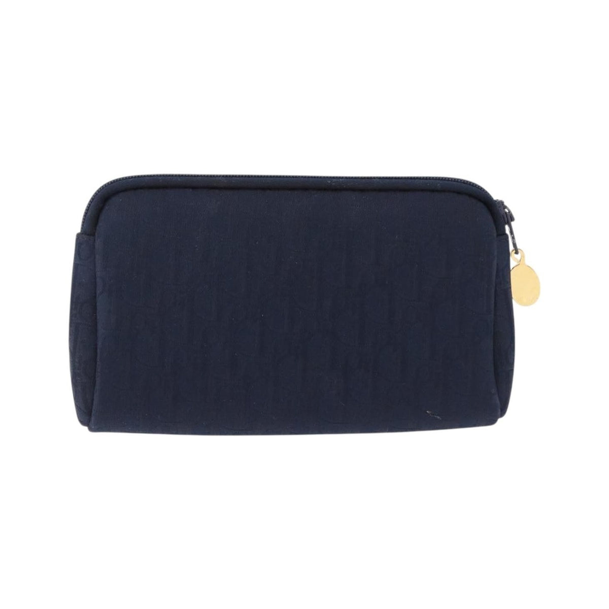 Christian Dior Trotter Clutch Trotter Canvas, Navy, Canvas, Clutch