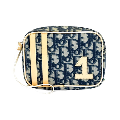 Christian Dior Trotter No. 1 Wristlet Pouch Trotter No. 1 Wristlet Pouch, Beige, Canvas, Clutch