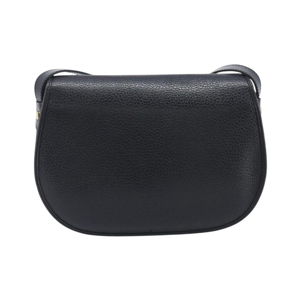 Christian Dior Vintage CD Flap Leather, Black, Leather, Shoulder Bag