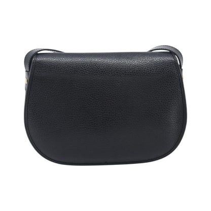 Christian Dior Vintage CD Flap Leather, Black, Leather, Shoulder Bag