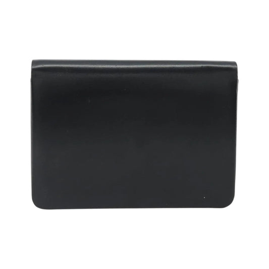 Christian Dior Vintage Clipper closure clutch with logo leather, Black, Leather, Crossbody Bag