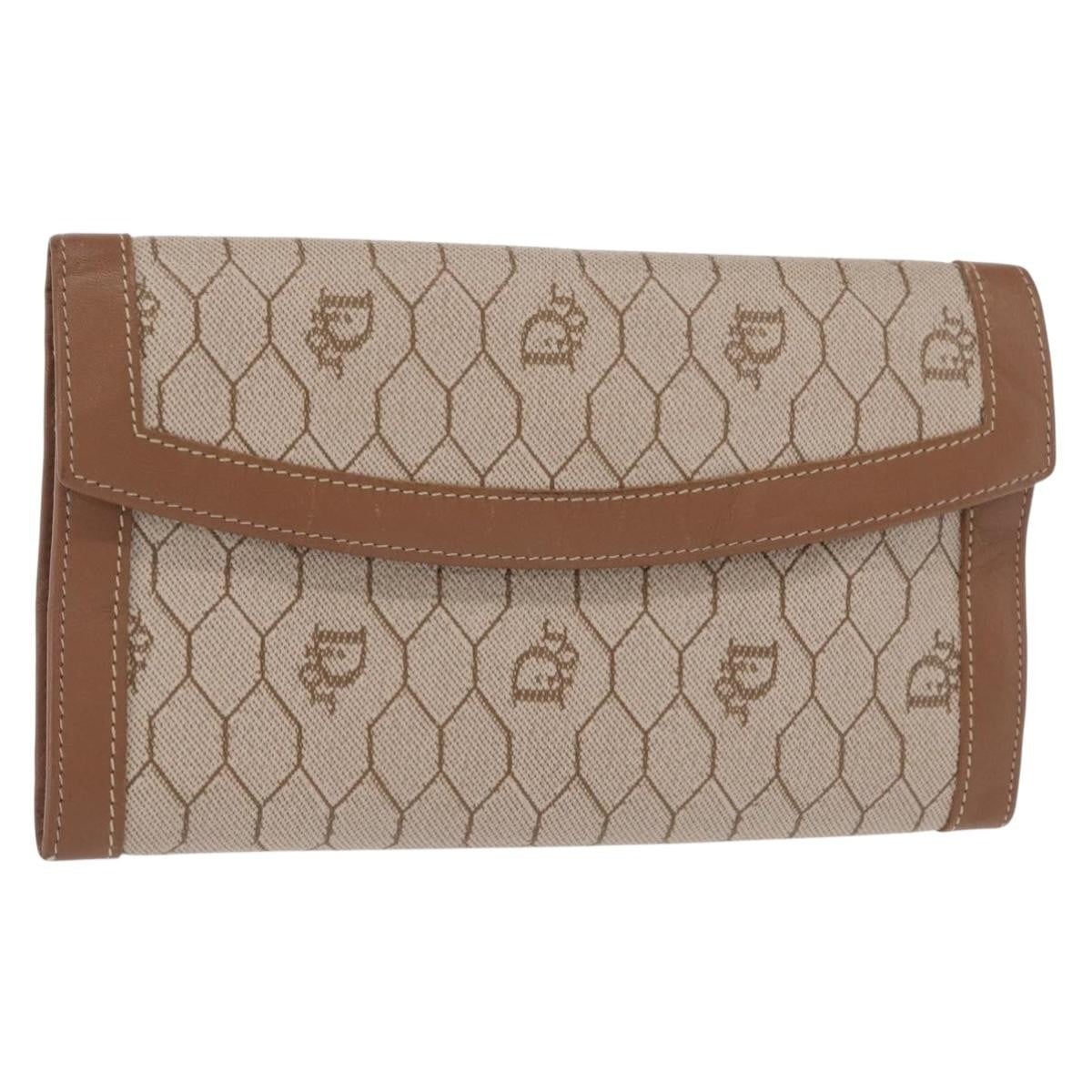 Christian Dior Vintage Honeycomb Flap Wallet - Brandsamsara