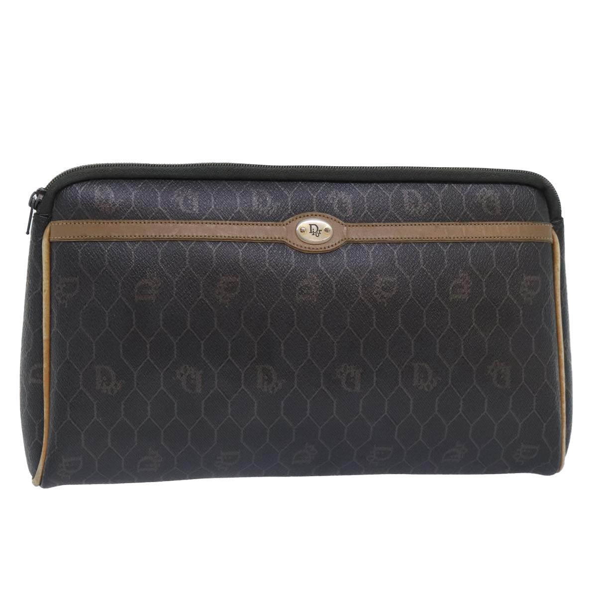 Christian Dior Vintage Honeycomb Zip Pouch - Brandsamsara