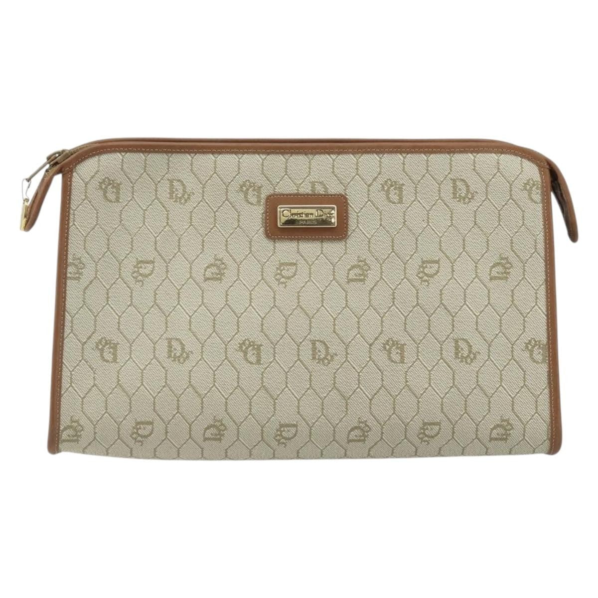 Christian Dior Vintage Honeycomb Zip Pouch - Brandsamsara