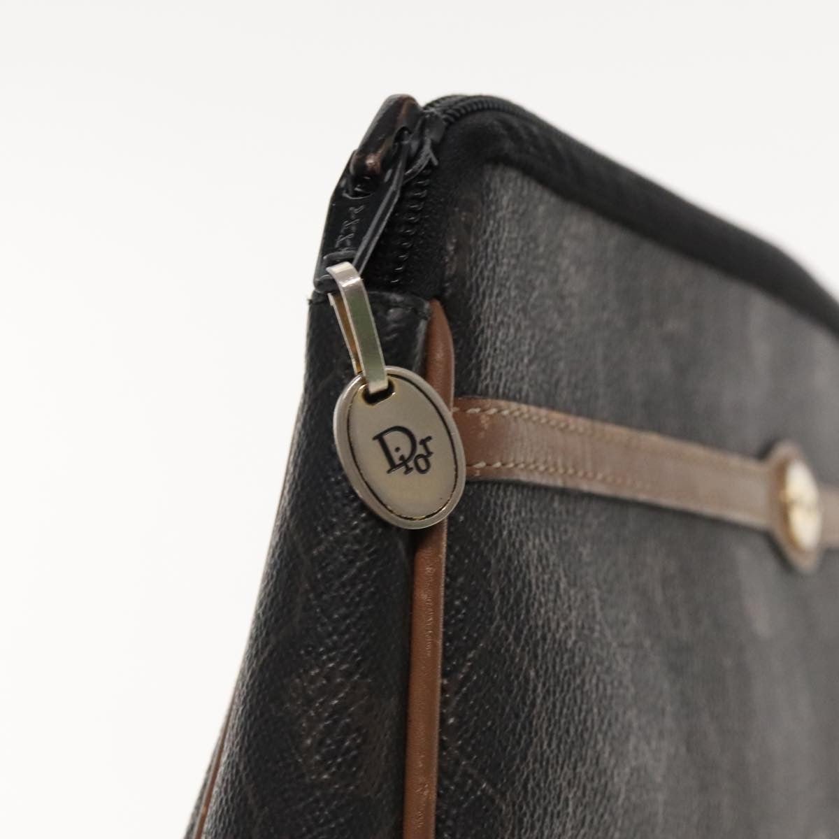 Christian Dior Vintage Honeycomb Zip Pouch - Brandsamsara