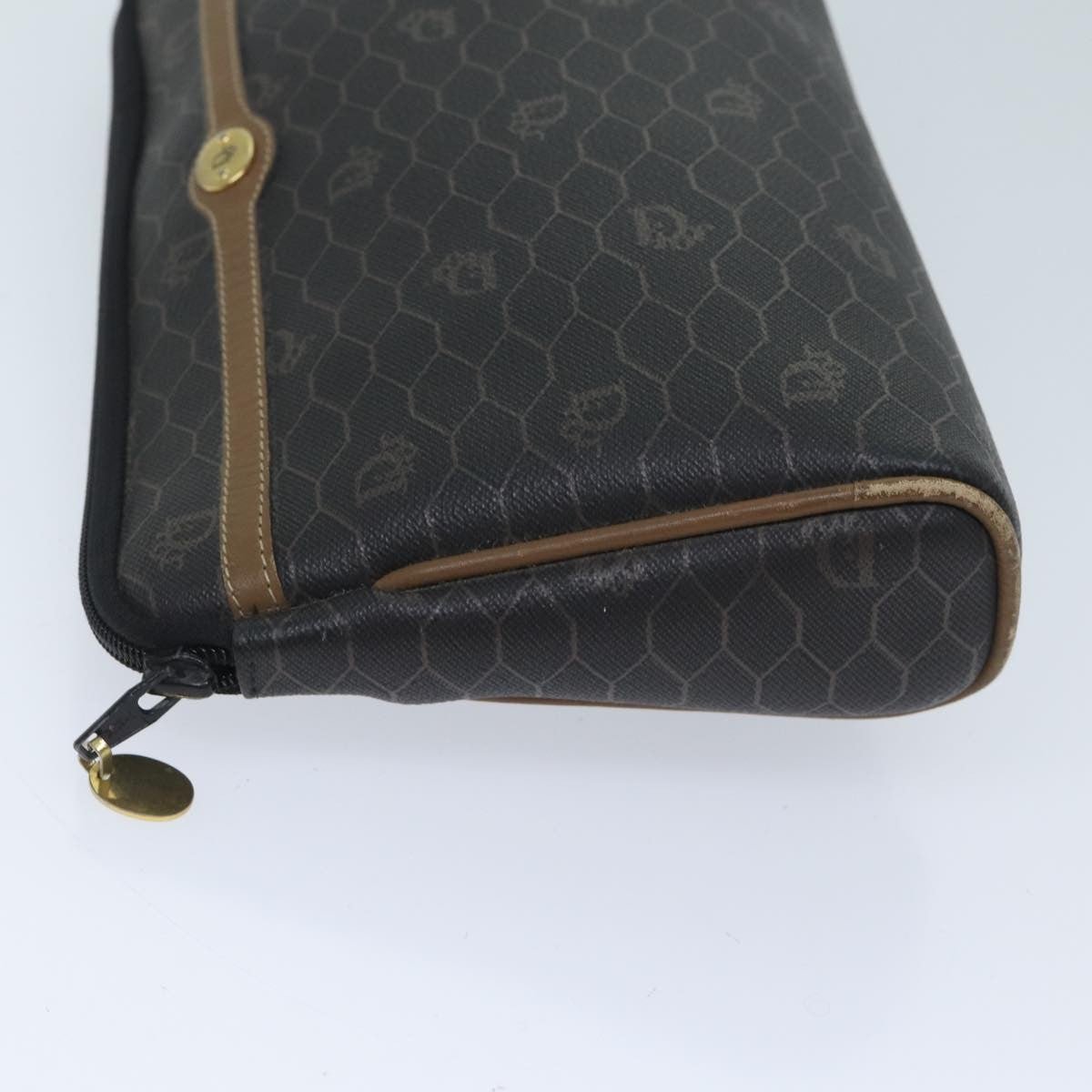 Christian Dior Vintage Honeycomb Zip Pouch - Brandsamsara