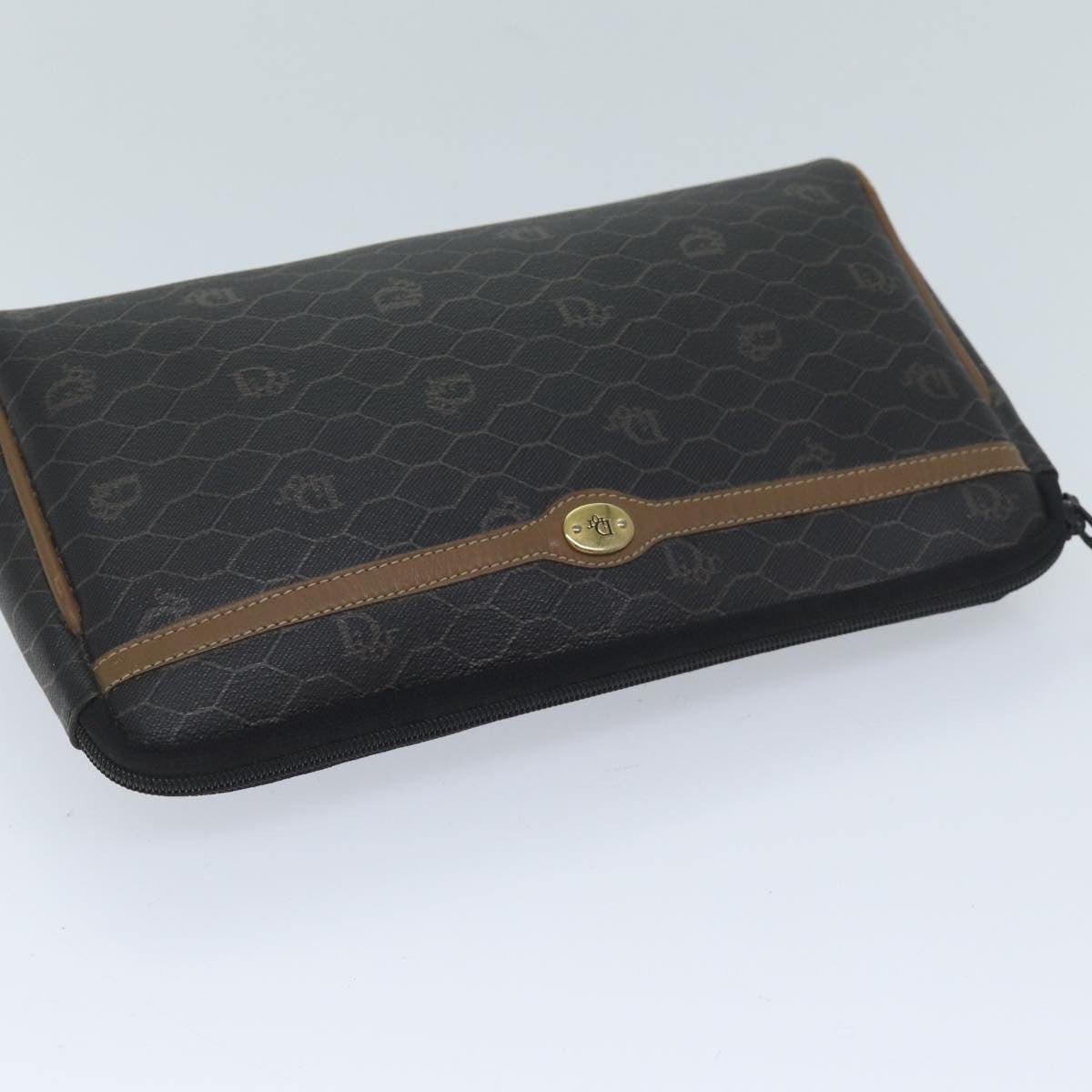 Christian Dior Vintage Honeycomb Zip Pouch - Brandsamsara