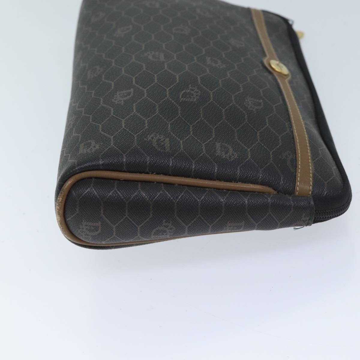 Christian Dior Vintage Honeycomb Zip Pouch - Brandsamsara
