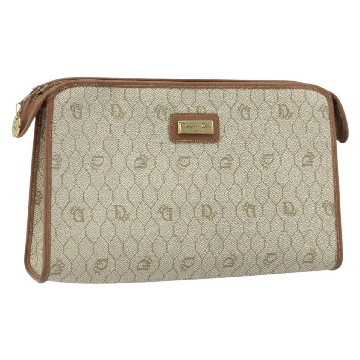 Christian Dior Vintage Honeycomb Zip Pouch - Brandsamsara
