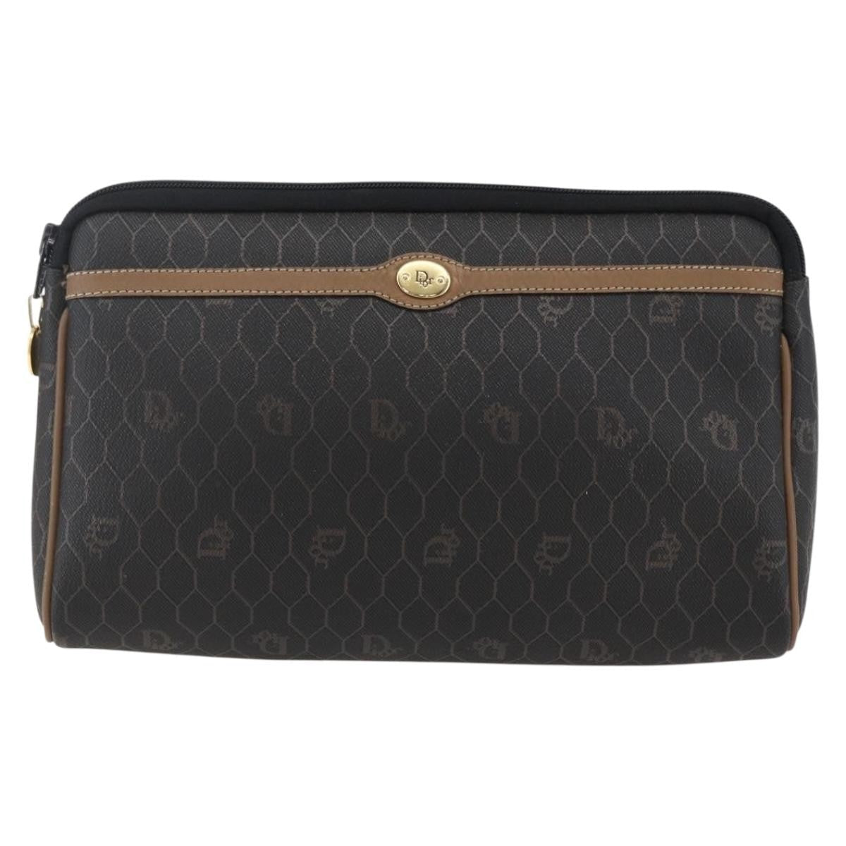 Christian Dior Vintage Honeycomb Zip Pouch - Brandsamsara