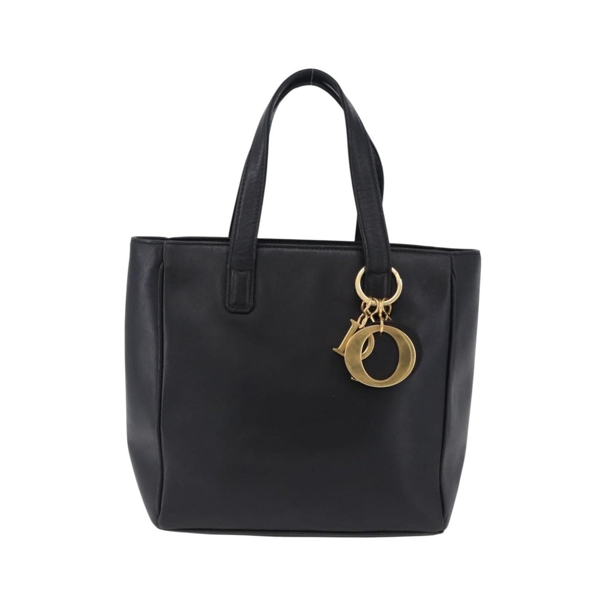 Christian Dior Vintage Lady Dior Leather, Black, Leather, Handbag