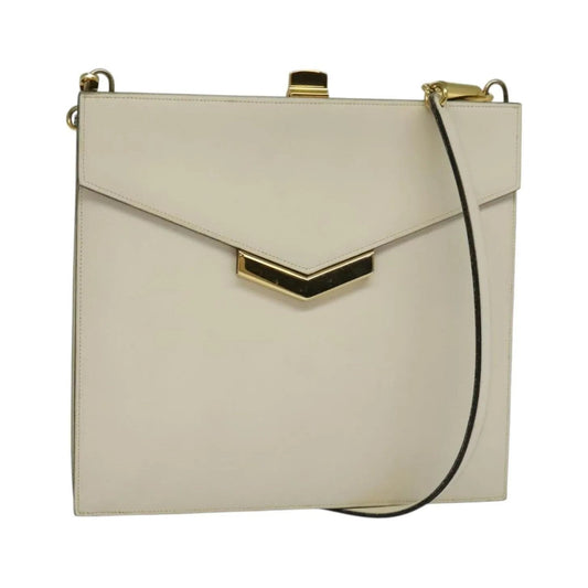 Christian Dior Vintage Leather, Beige, Leather, Shoulder Bag