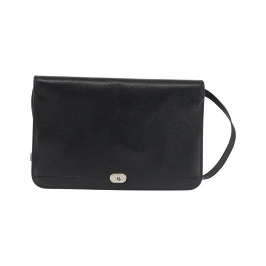 Christian Dior Vintage Leather, Black, Leather, Shoulder Bag