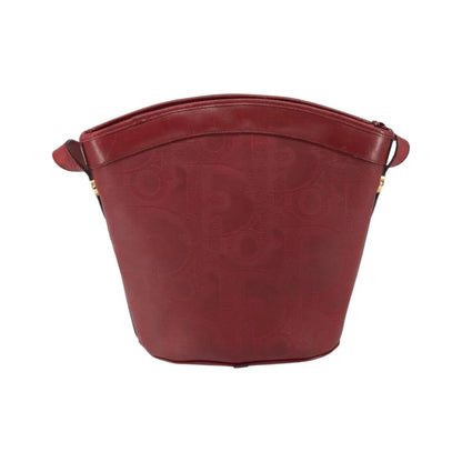 Christian Dior Vintage Trotter Canvas, Red, Canvas, Shoulder Bag
