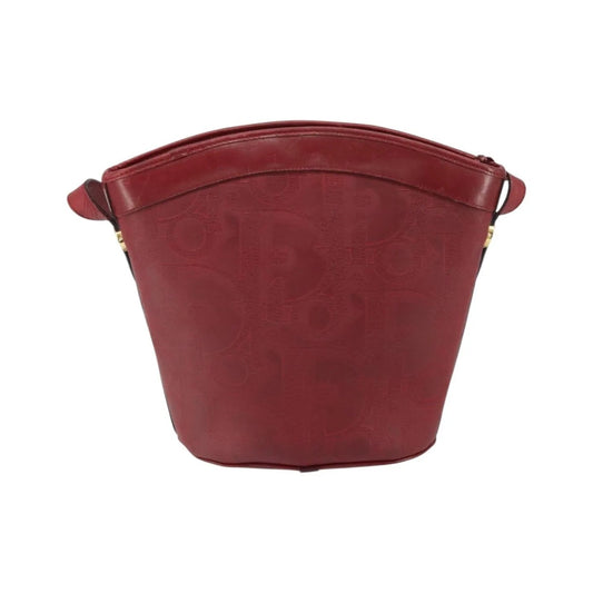 Christian Dior Vintage Trotter Canvas, Red, Canvas, Shoulder Bag