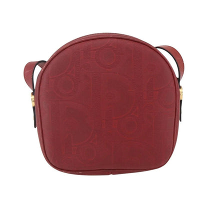 Christian Dior Vintage Trotter Canvas, Red, Canvas, Shoulder Bag