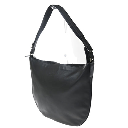 Gucci Vintage Web Half Moon Leather, Black, Leather, Shoulder Bag