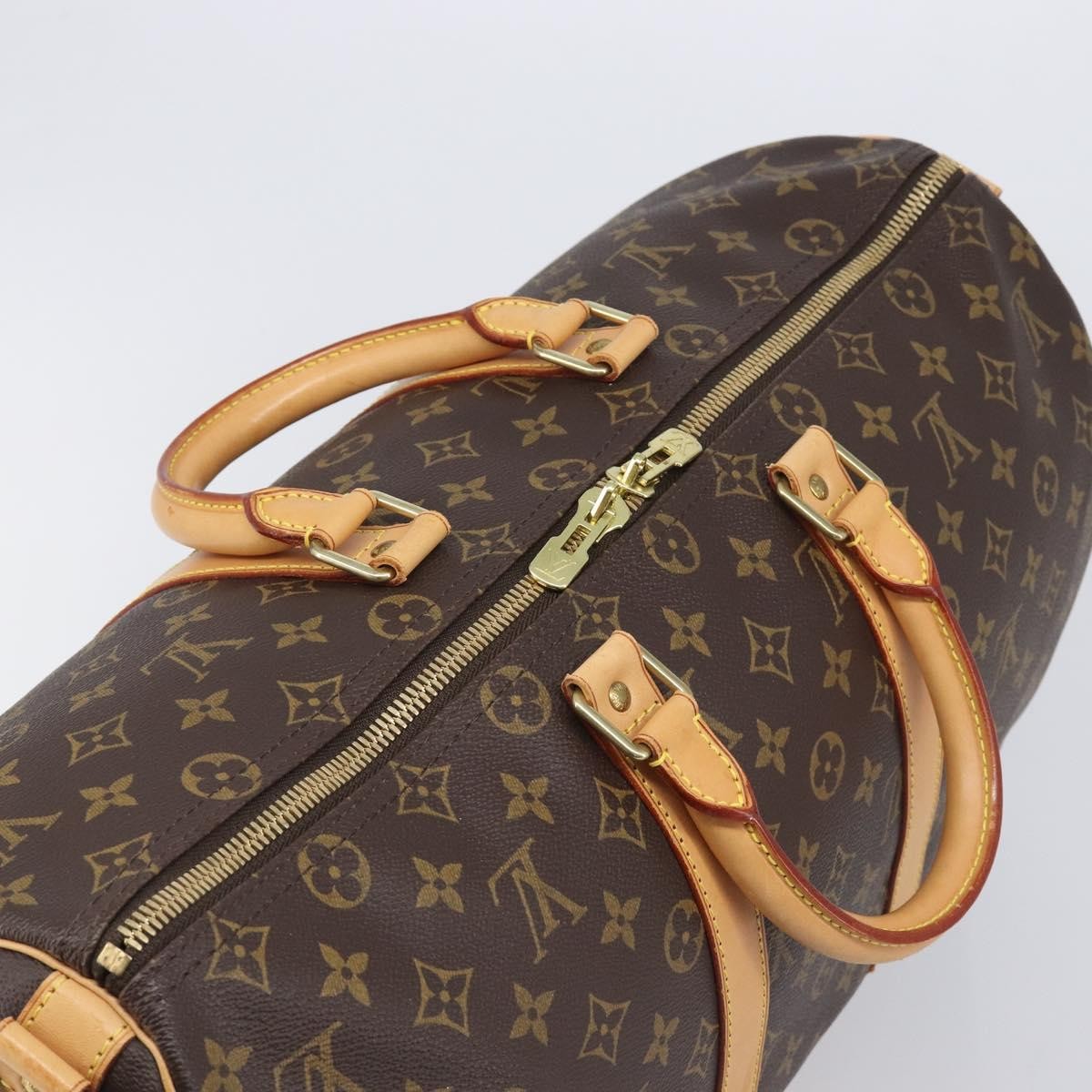 Louis Vuitton Keepall Bandouliere Monogram Canvas, Brown, Canvas, Travel Bag