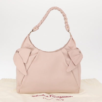 Salvatore Ferragamo Vala Leather, Pink, Leather, Shoulder Bag