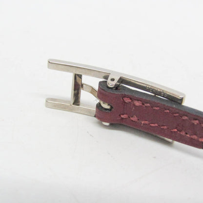 Hermes Hapi 3 Leather, Burgundy, Leather, Bracelet