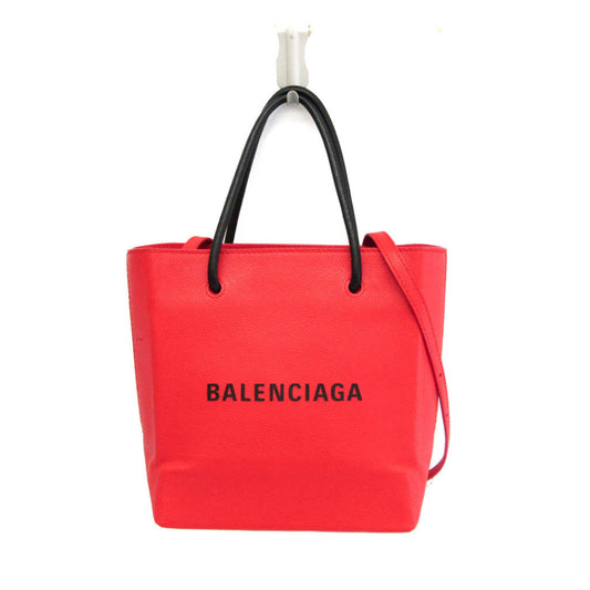 Balenciaga Shopping Leather, Red, Leather, Tote Bag