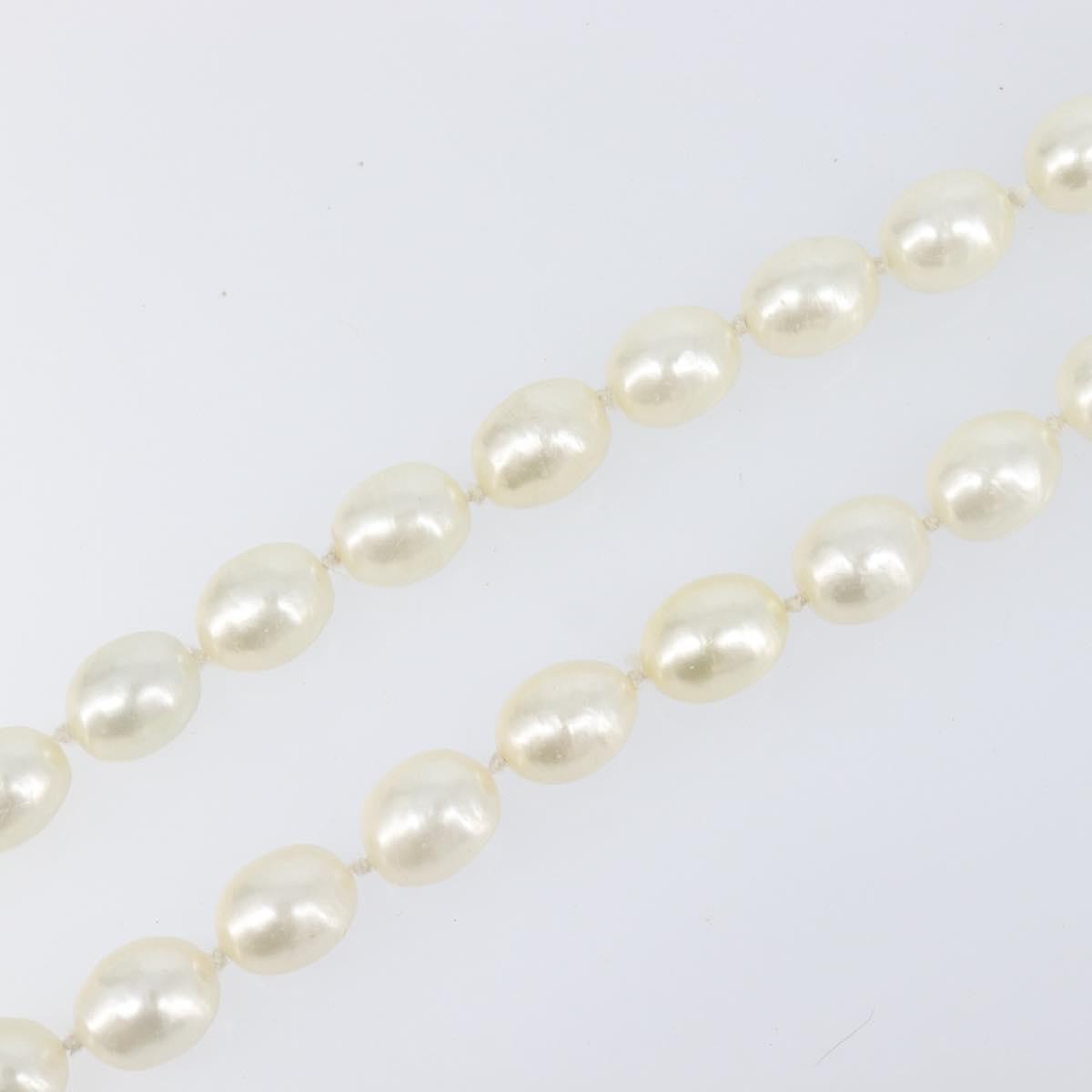 Chanel CC Pearl Metal and Pearls, White, Pearl, Necklace