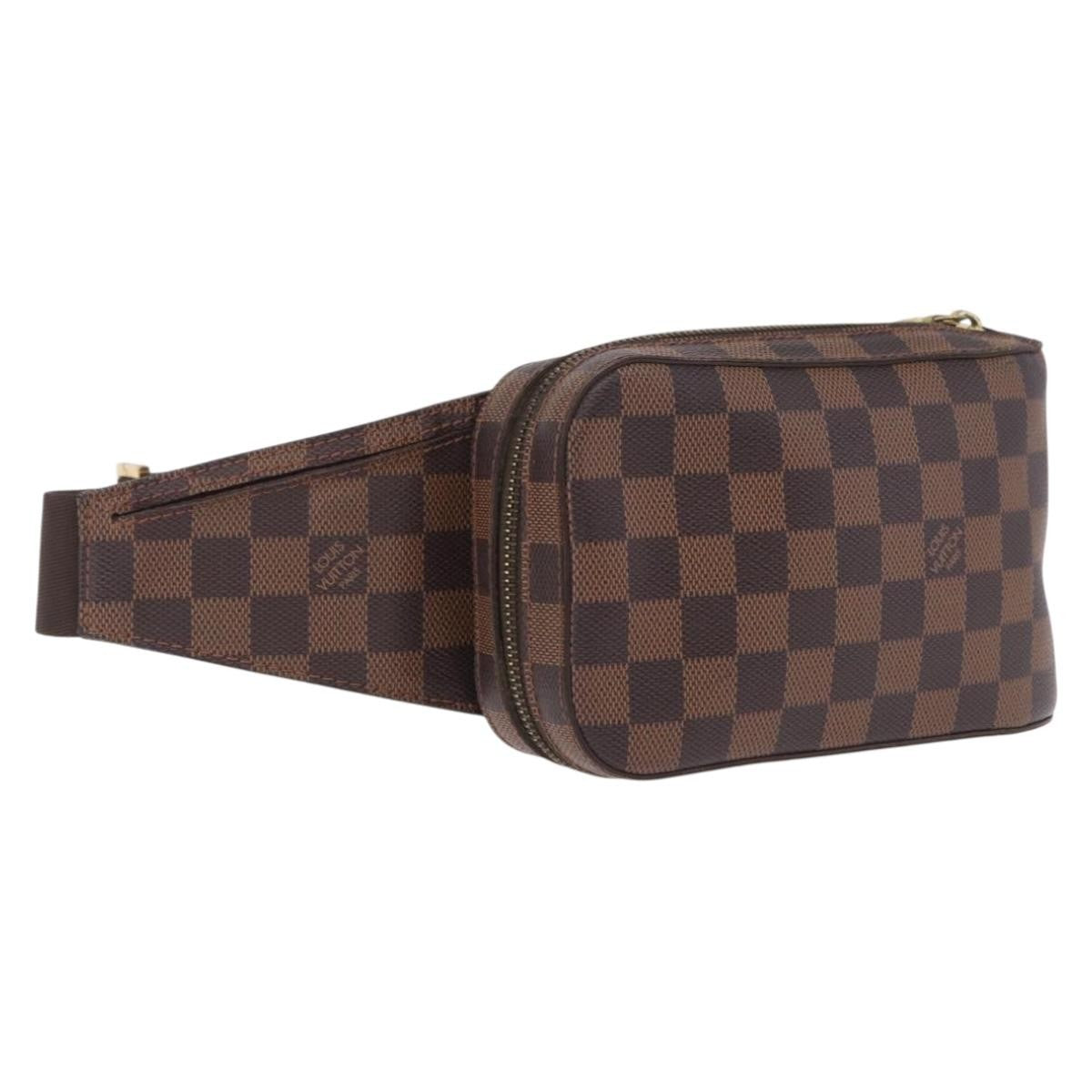 Louis Vuitton Geronimos Waist Damier, Brown, Canvas, Shoulder Bag