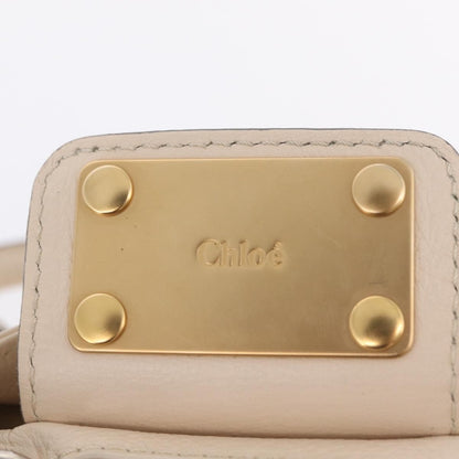 Chloe Paddington Lock Leather, Beige, Leather, Handbag