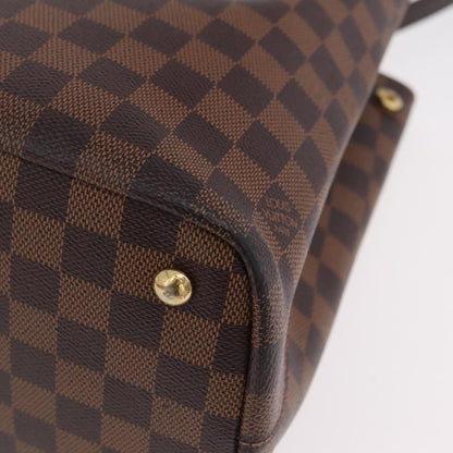 Louis Vuitton Kensington Damier, Brown, Canvas, Handbag