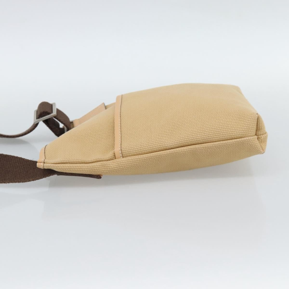 Salvatore Ferragamo Shoulder Bag Canvas, Beige, Canvas, Shoulder Bag