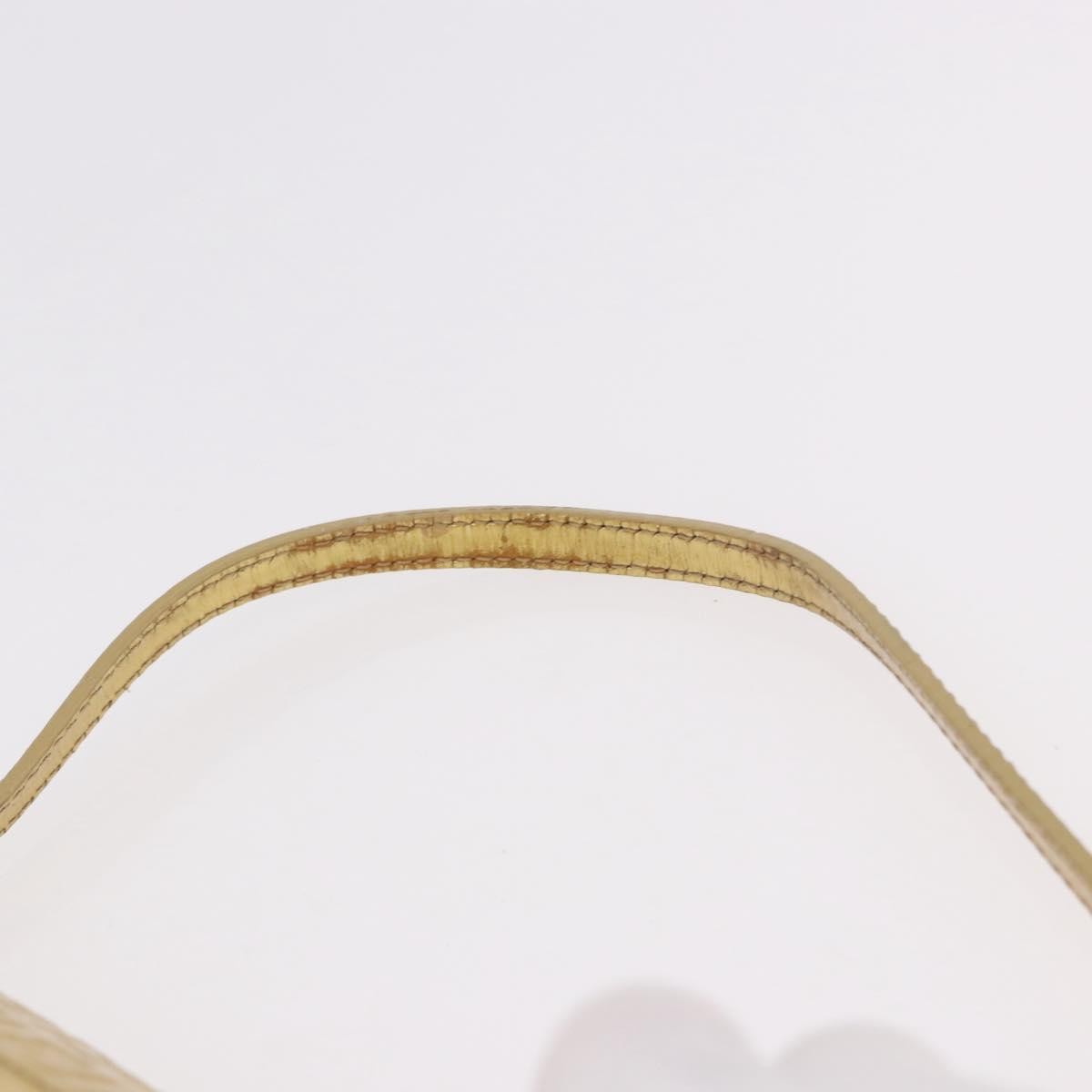 Fendi Mamma Baguette Zucchino canvas, Gold, Canvas, Shoulder Bag