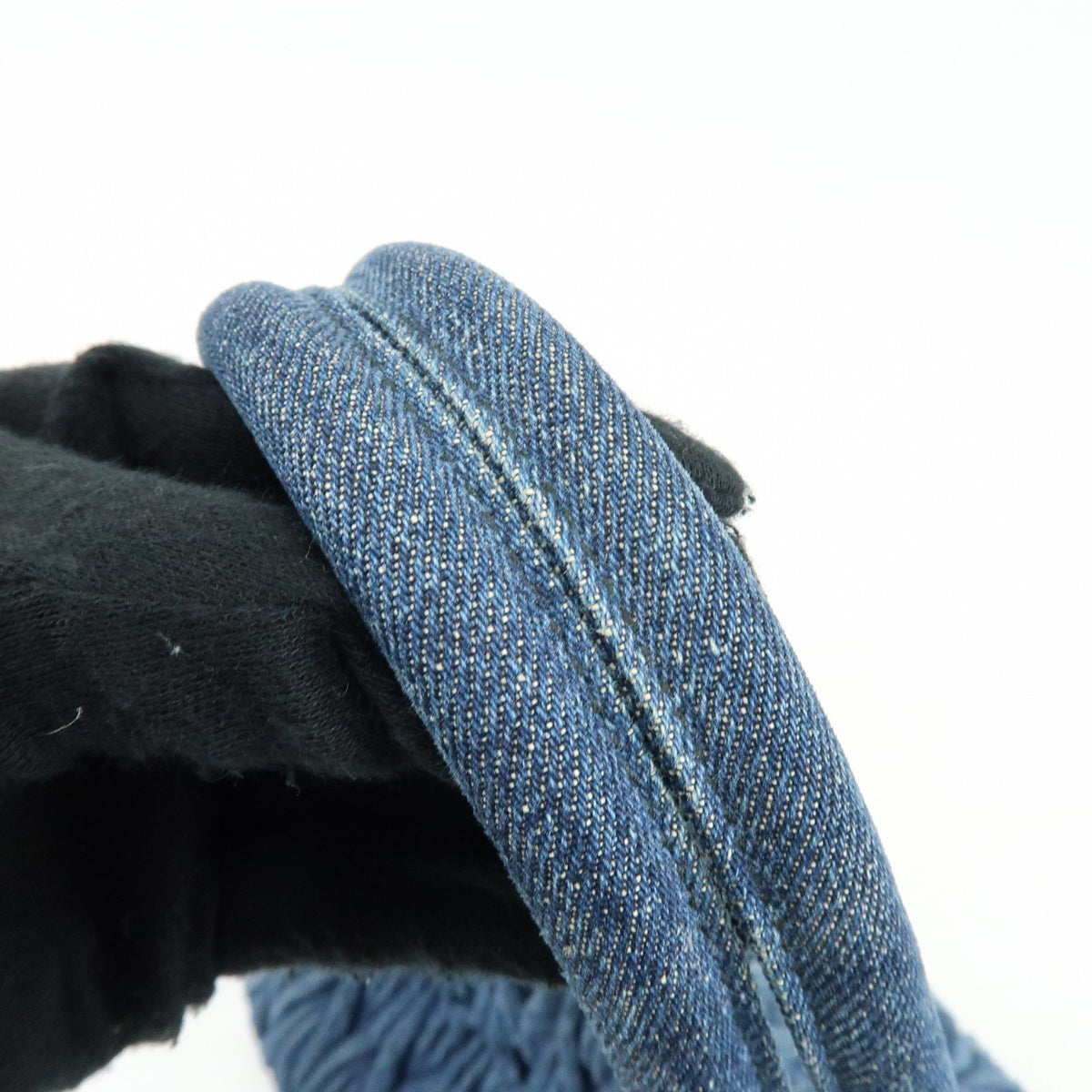 Miu Miu Convertible Matelasse Denim, Blue, Denim, Tote Bag