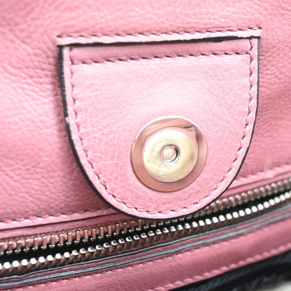 Prada Double Zip Lux Convertible Saffiano Leather, Pink, Leather, Tote Bag