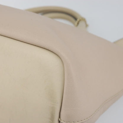 Chloe Bicolor Baylee Satchel Leather, Gray, Leather, Handbag