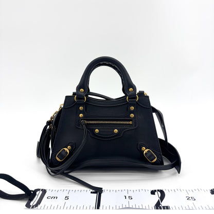 Balenciaga Neo Classic City Leather, Black, Leather, Handbag