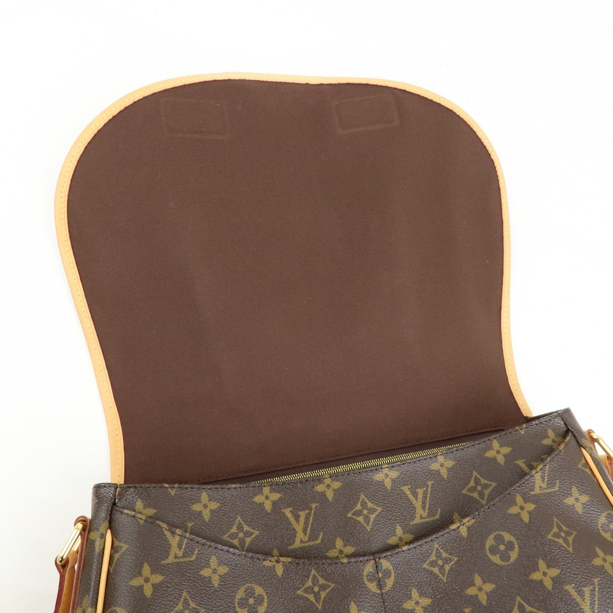 Louis Vuitton Menilmontant Monogram Canvas, Brown, Canvas, Handbag