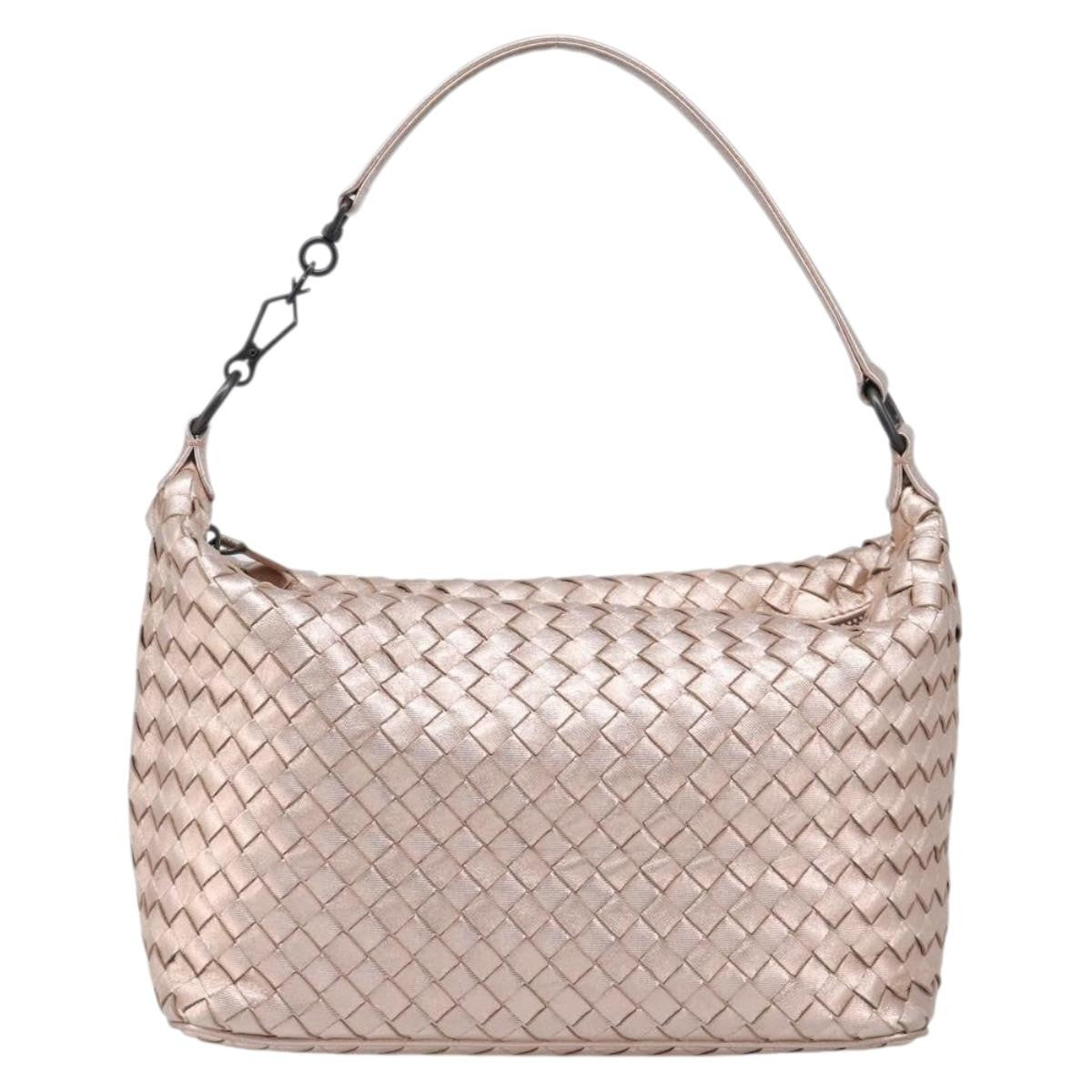 Bottega Veneta Zip Hobo Intrecciato Nappa, Pink, Leather, Shoulder Bag