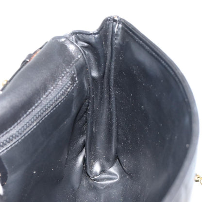 Celine Flap Shoulder Leather, Black, Leather, Shoulder Bag