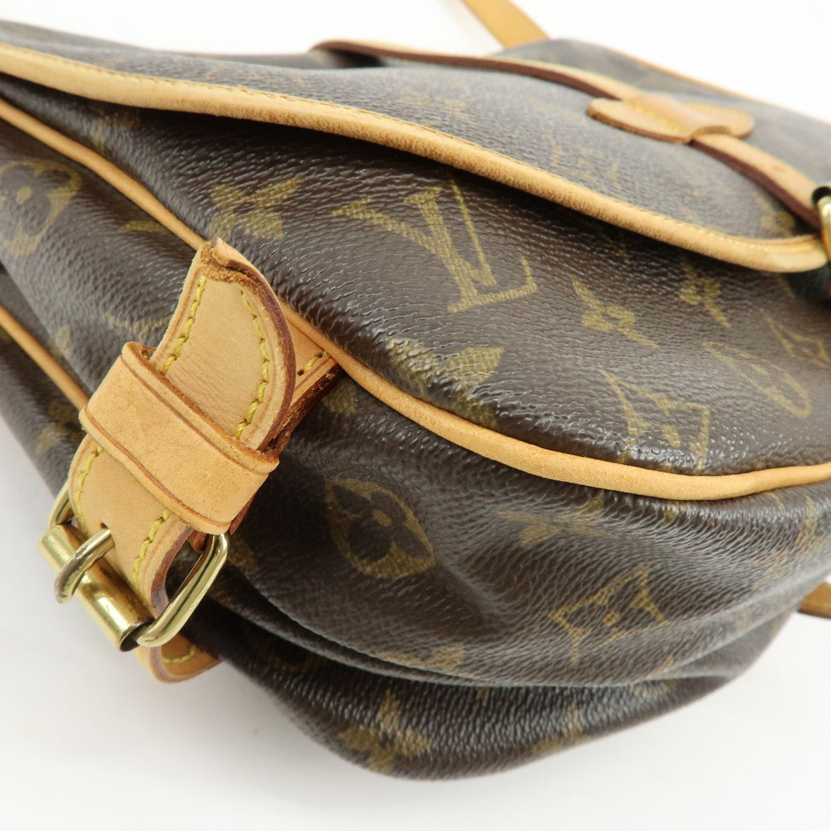 Louis Vuitton Saumur Monogram Canvas, Brown, Canvas, Shoulder Bag