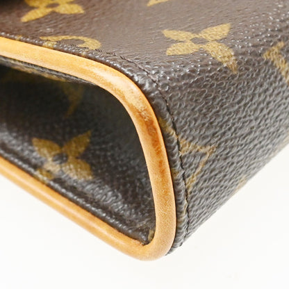 Louis Vuitton Florentine Pochette Damier, Brown, Canvas, Clutch