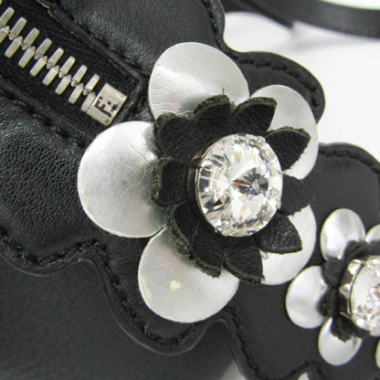 Fendi By The Way Leather with Crystals, Black, Leather, Backpack