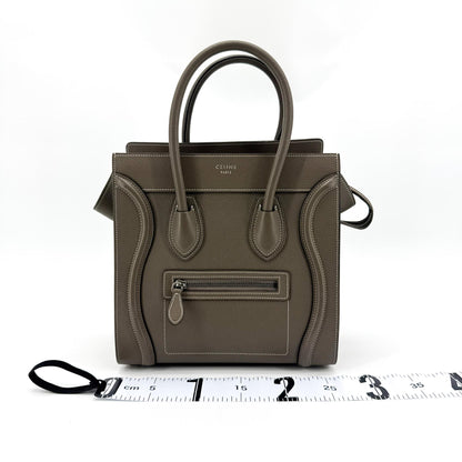 Celine Luggage Grainy Leather, Brown, Leather, Handbag