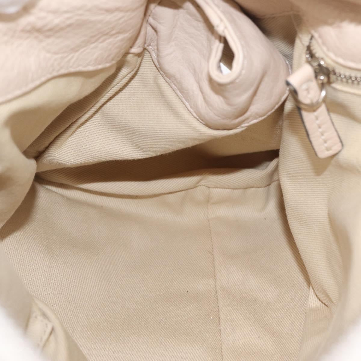 Chloe Paddington Lock Leather, Beige, Leather, Handbag