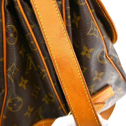 Louis Vuitton Saumur Monogram, Brown, Canvas, Shoulder Bag