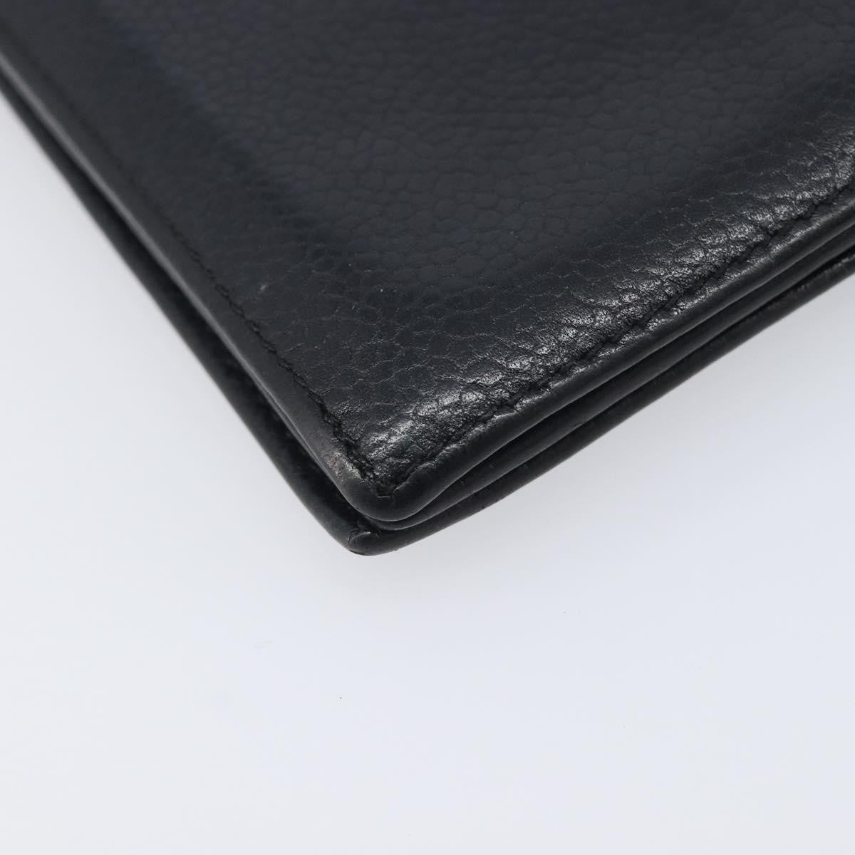 Chanel Timeless Bifold Card Case Caviar, Black, Leather, Card Holder