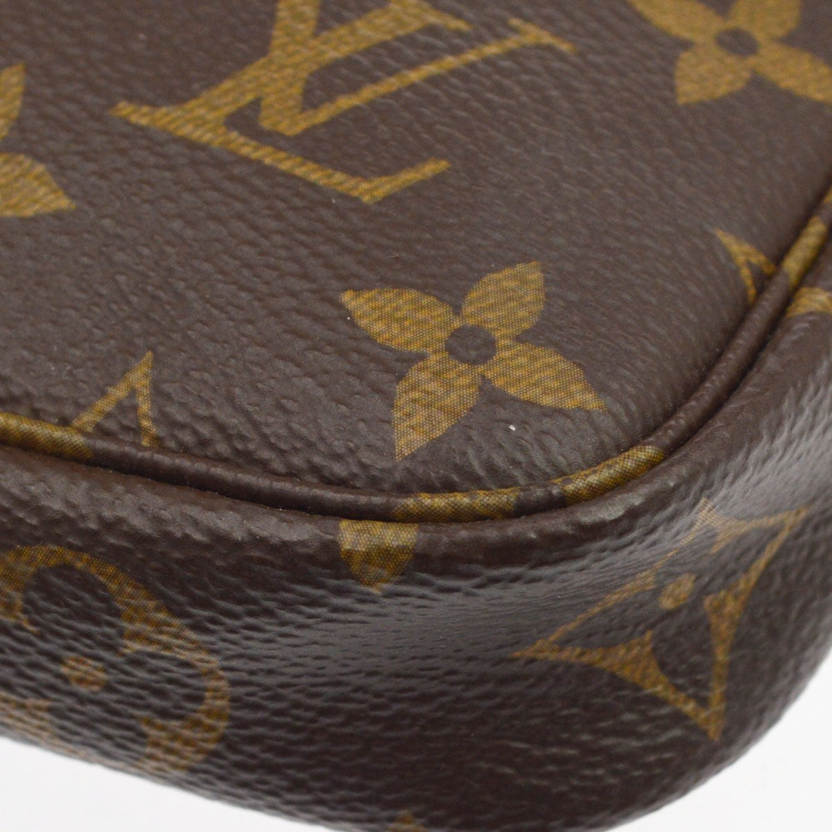 Louis Vuitton Mini pochette accessoires Canvas, Brown, Canvas, Clutch
