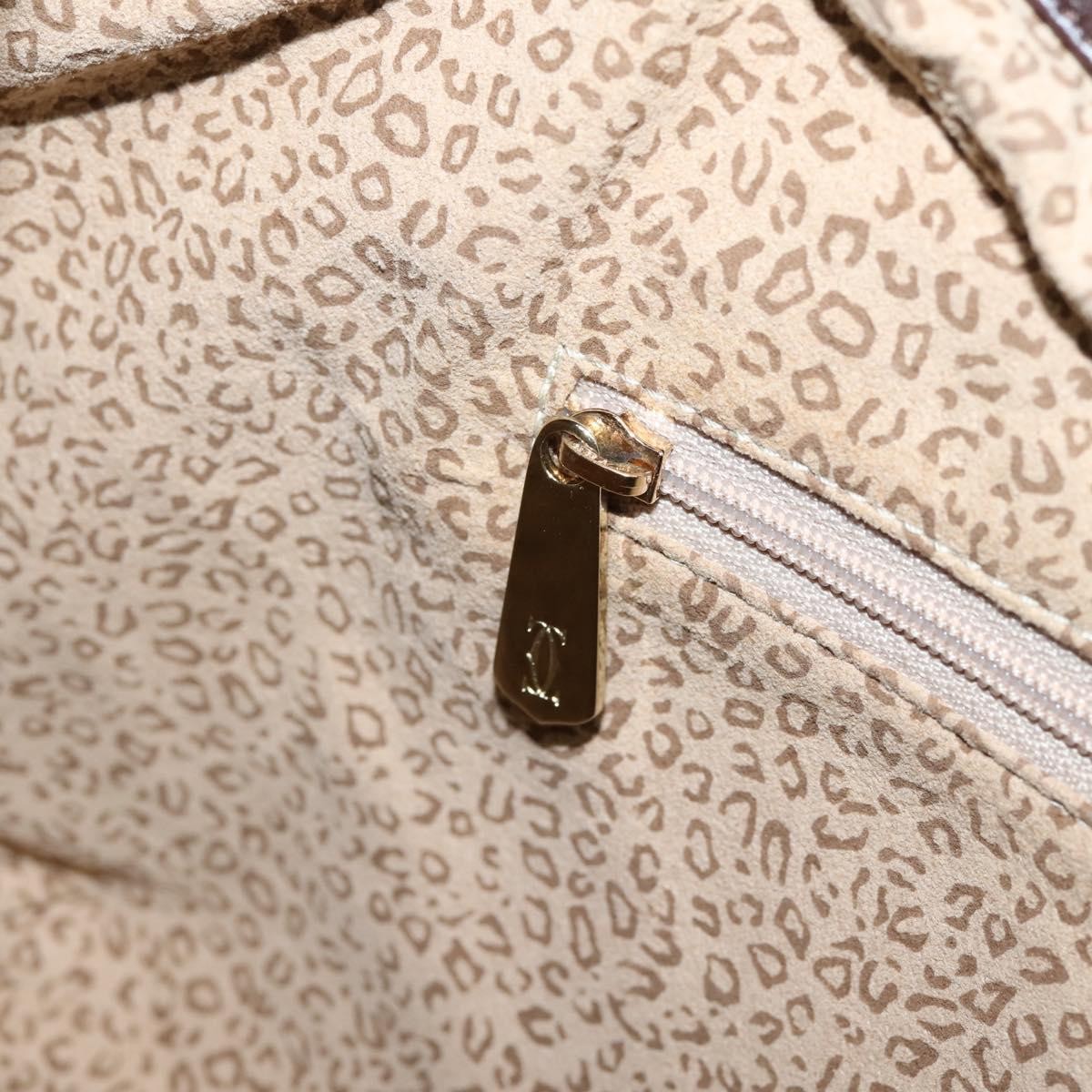 Cartier Panthère Shoulder Leather, Brown, Leather, Shoulder Bag