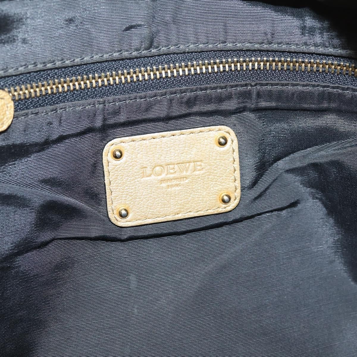 Loewe Amazona Leather, Gold, Leather, Handbag