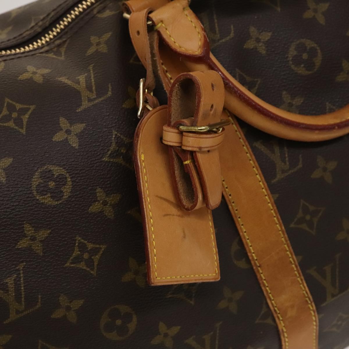 Louis Vuitton Keepall Bandouliere Bag Monogram Canvas, BROWN, CANVAS, Travel bag