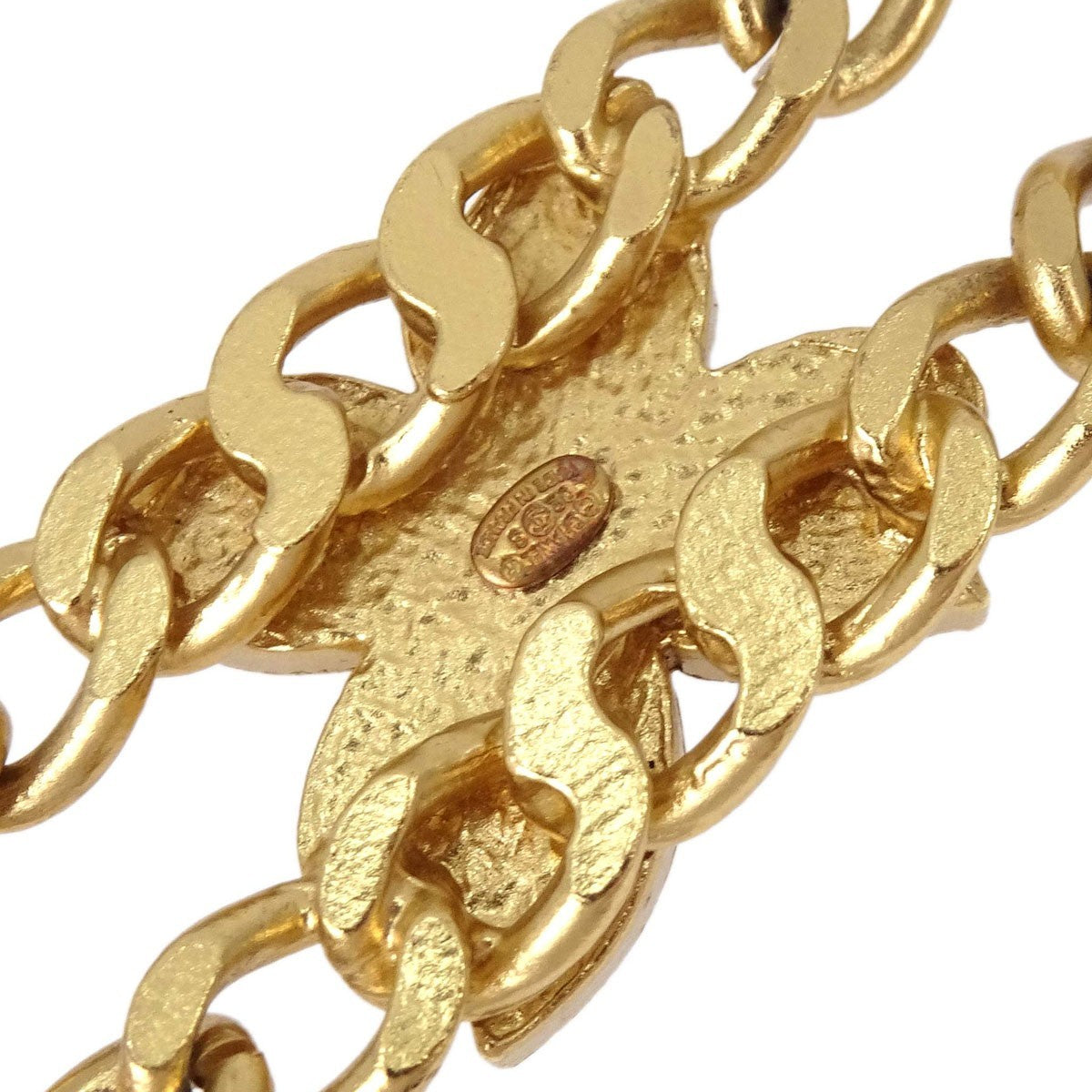 Chanel Necklace Flower Metal, Gold, Gold Plated, Necklace